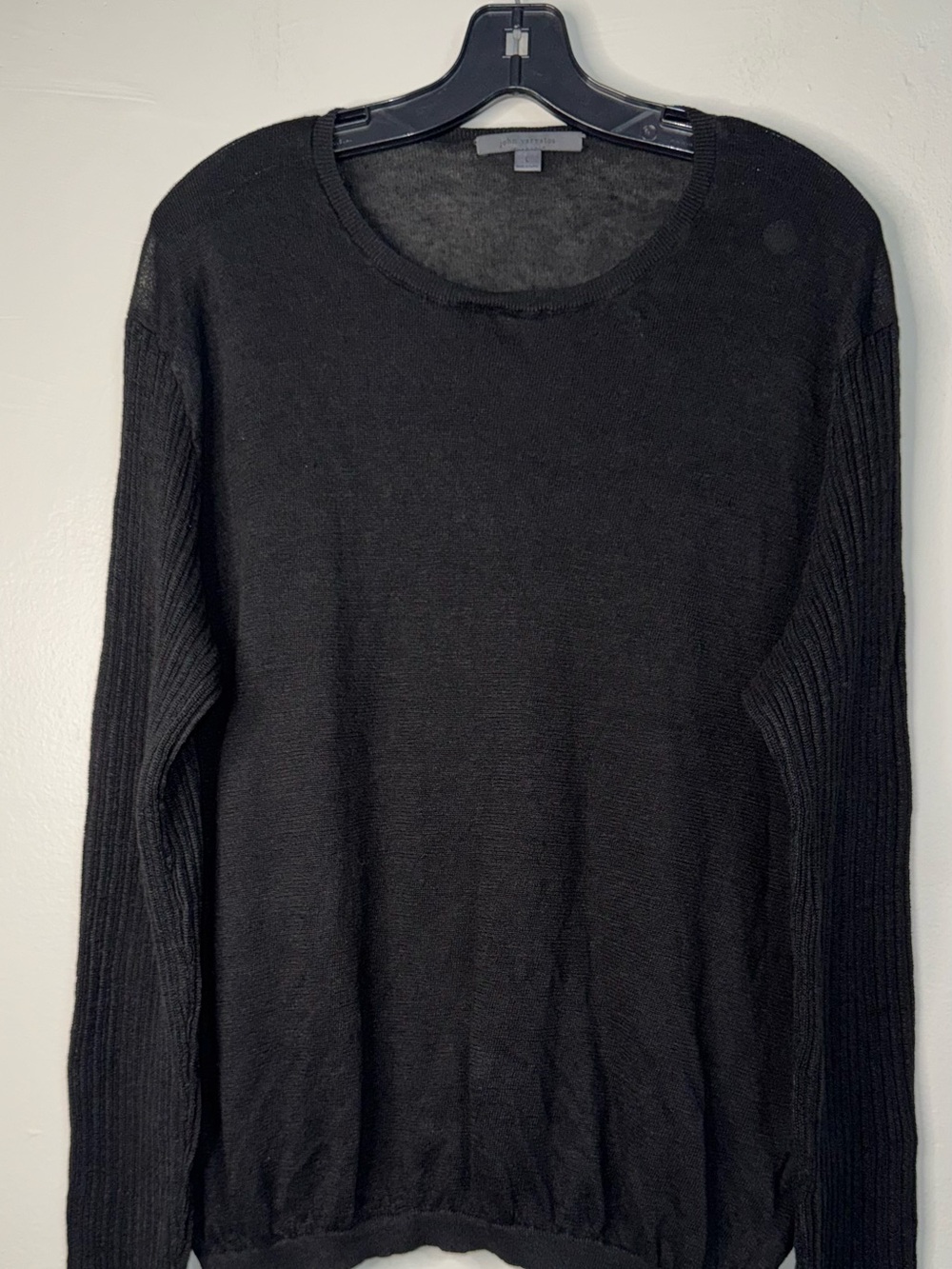 John Varvatos Charcoal Knit Sweater - Picture 2 of 13